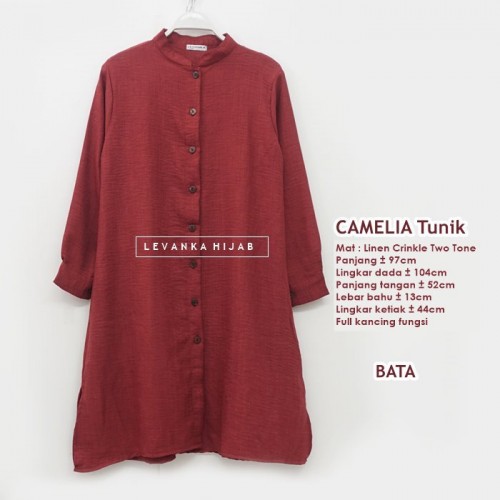 Camelia-001 Tunik Linen Crinkle